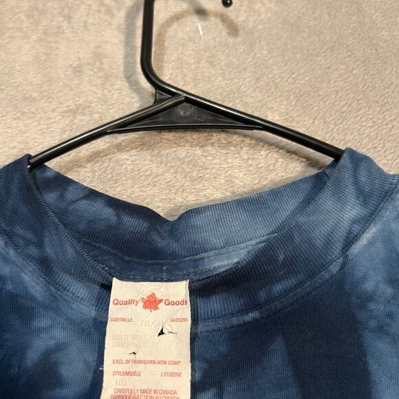 Vintage Alaska The Last Frontier Shirt Mens XL Blue Wildlife Made in Canada - Picture 3 of 5